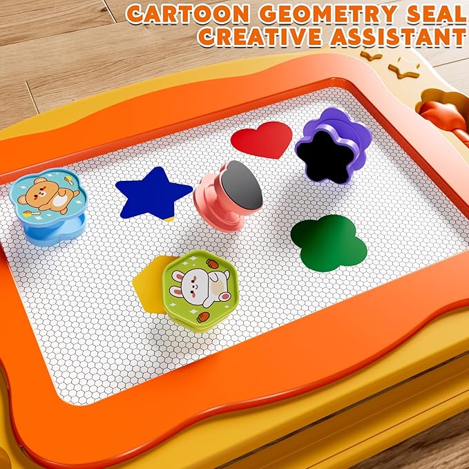 Large Magnetic Drawing Board Toddler Toys for 3 4 5 6 Year Old Kids Girls Boys, Doodle Board Montessori Preschool Educational Travel Toys Gifts for 3 4 5 6 Year Old Etch Sketch Erasable Writing Pad