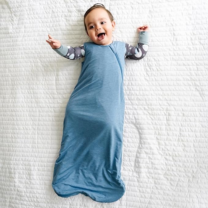 Little Sleepies Lightweight Baby Sleep Sack 0.5 TOG, Soft Viscose from Bamboo Sleep Sack, Newborn Essentials, 2-Way Zipper