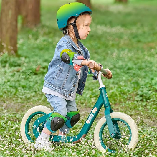 Adjustable Gradient Color Kids/Toddler Bike Helmet for 1-2-3-5-8-14 Years Boys Girls,Skateboard Helmet with Knee and Elbow Pads Wrist Guard Roller Skates,Cycling,Skating Scooter Longboard