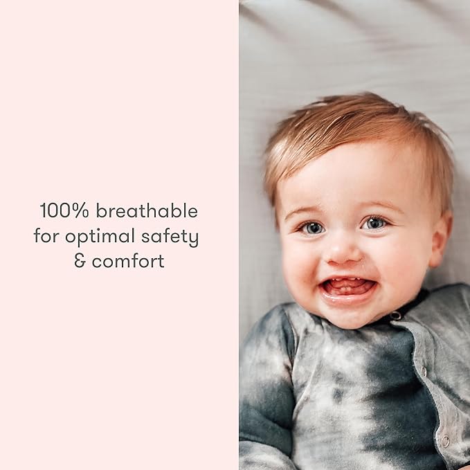Newton Baby Fitted Crib Sheet (2-Pack) - Ultra Breathable and Soft, Organic Cotton, Fits All Standard Cribs, Clay