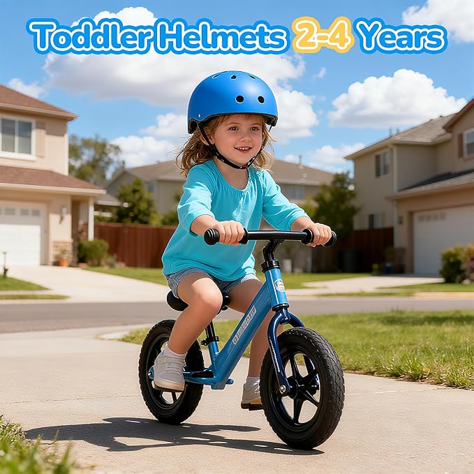 Kids Bike Helmet, Toddler Helmet for Youth Boys Girls Ages 3-14 Year Old, Adjustable Fit & Lightweight, Multi-Sport Safety for Skateboard Skating Bicycle Scooter Cycling