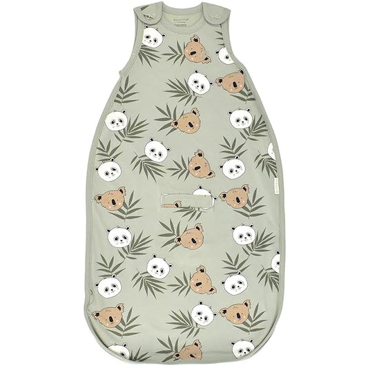 Ecolino Organic Cotton Baby Sleep Sack - 2-Way Zipper Baby Wearable Blanket - Infant to Toddler Sleeping Bag Sack - 2 Months - 2 Years - Safari