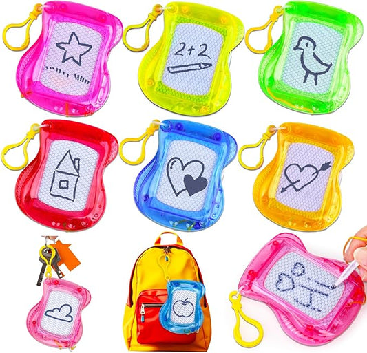 24PCS Mini Magnetic Drawing Board Party Favors Bulk for Kids 4-8 8-12 Valentine Goodie Treat Bag Stuffers Classroom Treasure Chest Carnival Prizes Box Toys Pinata Fillers Birthday Return Gifts