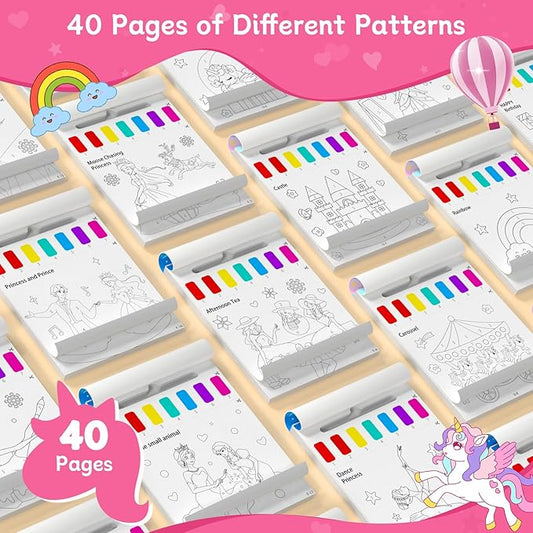 PERRYHOME Paint with Water Coloring Books for Kids,Mess Free Toddler Watercolor Painting Set,Unicorn Frozen Arts and Crafts Toys-Birthday Christmas Gifts for Toddlers Girls Ages 3 4 5 6 7 8