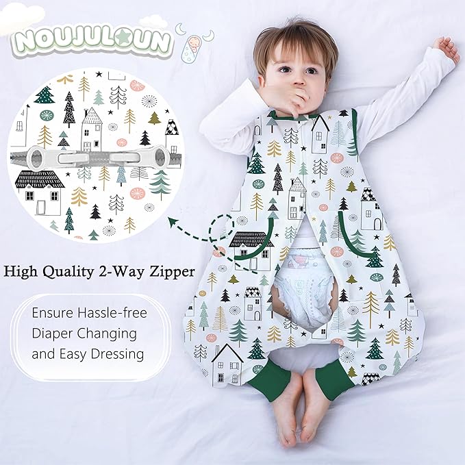 Toddler Sleep Sacks Sleep Sack 3T 4T 5T with legs Cozy comfy Baby Warable Blanket with 2-Way Zipper (3T-5T)