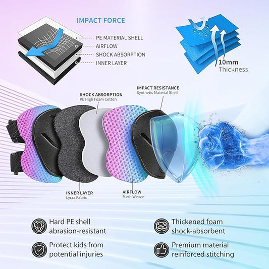 Adjustable Color Gradient Toddler Kids Bike Helmet for 3-5-8-14+Ages Girls Boys.Skateboard Bicycle Toddler Helmet 2-4 Years for Multi-Sports Cycling Scooter Inline Roller Skates Rollerblading