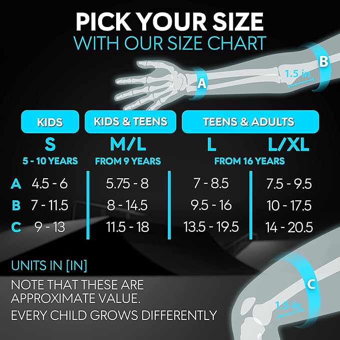 SKATEWIZ Skateboard Pads Protective Gear Set for Kids and Adults - Smash - Roller Skate Pads [6pc] with Wrist Guards - Skating Protective Gear - Roller Derby