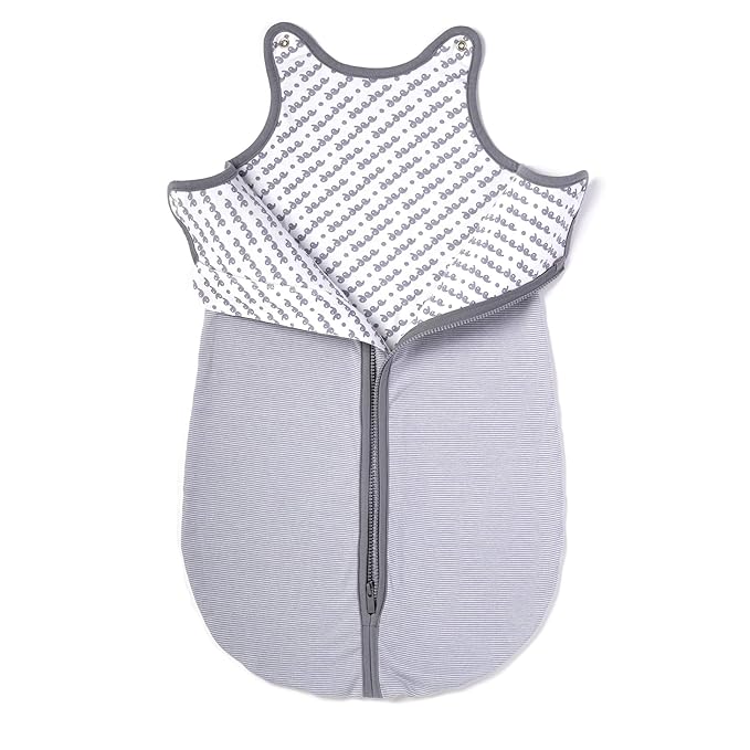Baby Deedee Wearable Blanket Baby and Toddler Sleeping Sack, Baby Sleeping Bag, Sleep Nest Lite, Gray Stripes, Large (18-36 Months)