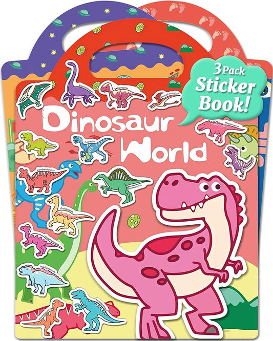 Benresive Reusable Sticker Books for Kids 2-4, Sticker Books for Toddlers 1-3 2-4, Toddler Travel Toys Activities Crafts Gifts