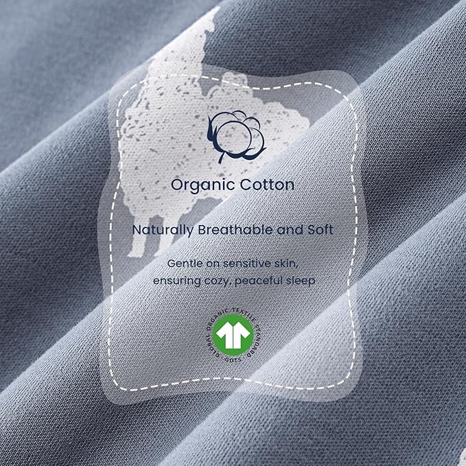 Unisex Sleeping Bag for Babies and Toddlers 1.0 Tog Sleep Sack 6-18 Months, Newborn Sleep Sack, Wearable Blanket Baby, One piece Long sleeves, Gifts for Baby