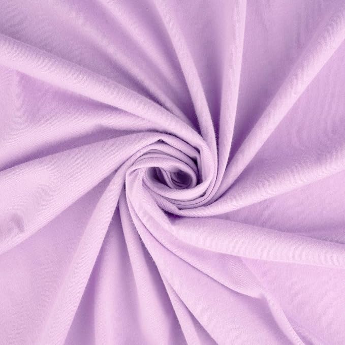 SheetWorld Fitted Baby Bassinet Sheet fits RONBEI Baby Bassinet Beside Sleeper 18 x 31, 100% Cotton Jersey, Hypoallergenic, Butter Soft, Solid Lavender, Made in USA