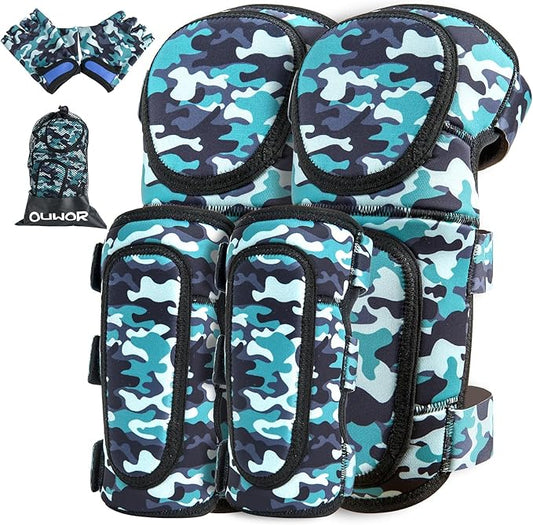 Kids Soft Knee and Elbow Pads, Children Protective Gear, Suitable for Boys and Girls Bike Ski Roller Skateboard