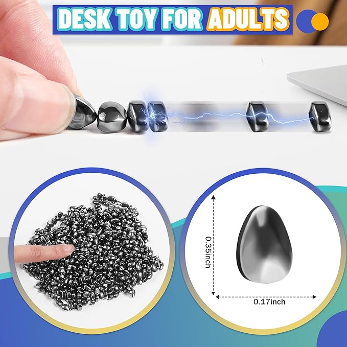 Christmas Stocking Stuffers Gifts for Teen Girl Boy Adult Men 500pc Magnetic Fidget Toys Sensory Autism ADHD Office Desk Stress Anxiety Magnet Beads Balls Stones Cool Gadget Valentine's Day