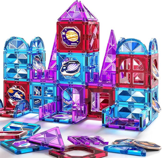 Magnet Toy for Toddlers 1-3, Toddler Magnet Building Blocks Tiles Toys for Kids Ages 1-3 4-8, Preschool Learning Sensory Educational Gifts Toys for Boys and Girls 3+ Year Old