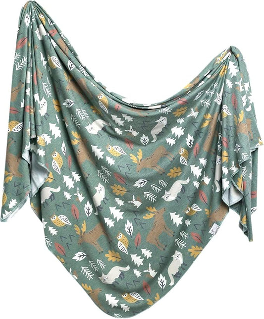 Copper Pearl Large Premium Knit Baby Swaddle Receiving Blanket Atwood