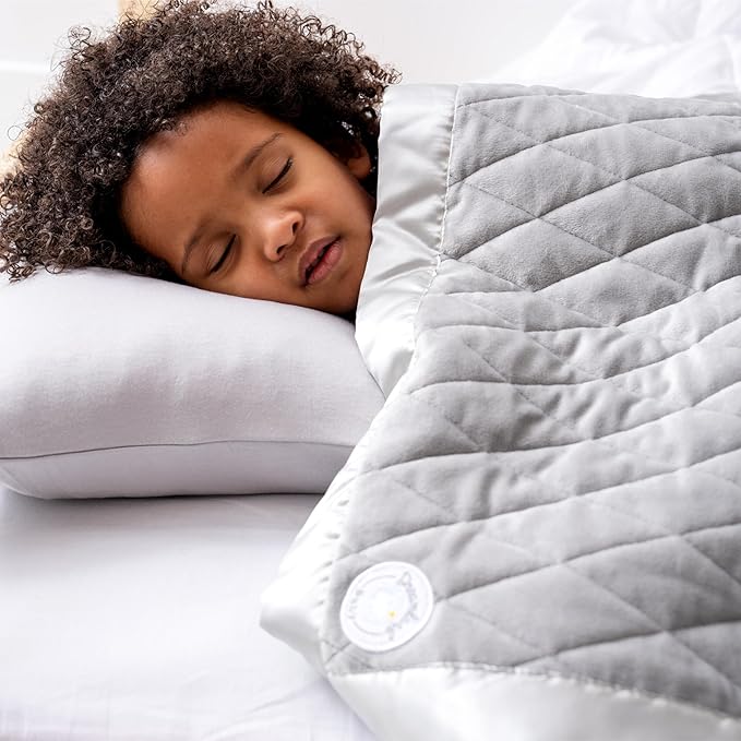 Dreamland Baby Premium Toddler Pillow and Ocean Blue Pillowcase, 13 x 18. Machine Washable, Ergonomic Kids Pillow + Ultra Soft Viscose Pillowcase. Mom-Owned US Business, Premium Materials