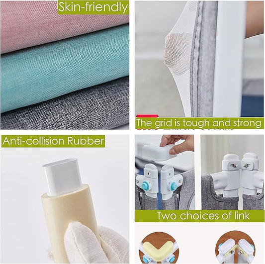 BabyGuard Bed Rails for Toddlers - Extra Long and Tall Specially Designed for Twin, Full, Queen, King (79in(200cm))