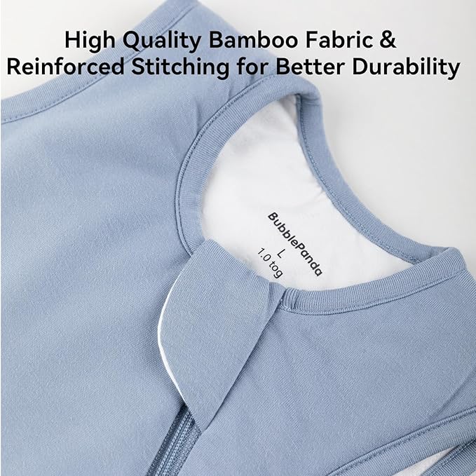 Rayon Made from Bamboo Sleep Sack 6-12 Months 2.5 Tog Winter Warm Ultra Soft Baby Wearable Blanket Toddler Sleep Sack for Babies Unisex Girl Boy 2-Way Zipper Quilted Thick Baby Sleeping Bag