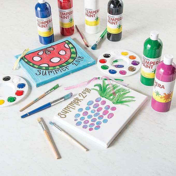 Washable Tempera Paint Set (10 Bright Colors) Craft and Learning Activities for Kids (3)