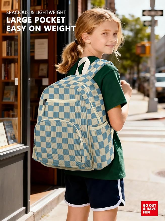 atgark Corduroy Toddler Backpack for Boys 2-5, Cute Kids Backpacks Boys - Preschool Kindergarten Backpack 13.7" H Fit Folder