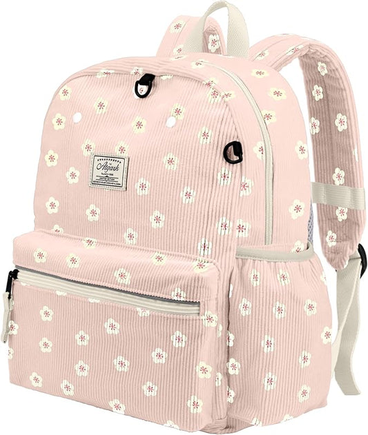Corduroy Kids Backpack for Boys 6-10: Boys Girls Backpacks for Elementary Kindergarten 15” H Fit Folder
