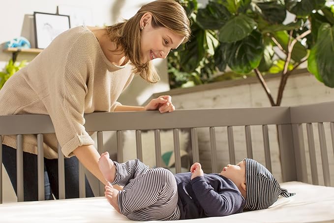 Naturepedic Organic Baby Crib Mattress - Lightweight Infant & Toddler Bed - Waterproof, Non-Toxic, Standard Size 52" x 28"