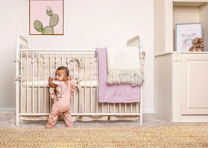 Crib Fitted Sheet by Pure Bamboo, Genuine 100% Organic Viscose Derived from Bamboo, Luxuriously Soft, Ultimate Cooling, Fits Standard Size Crib Mattress (Charcoal)