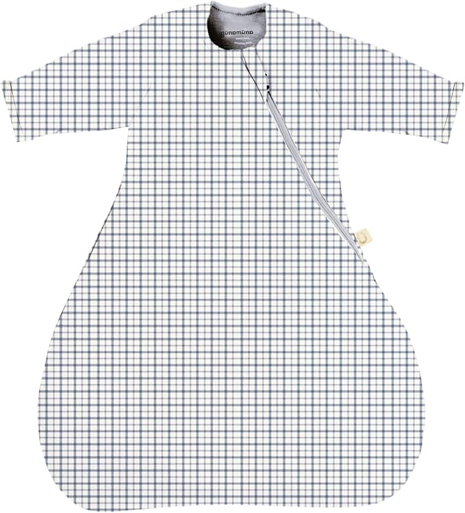 GUNAMUNA Long-Sleeve Transitional Swaddle Sleep Bag 2.5 TOG – Soothes Infants 3-6 Months, Easy Diaper Changes with WONDERZiP