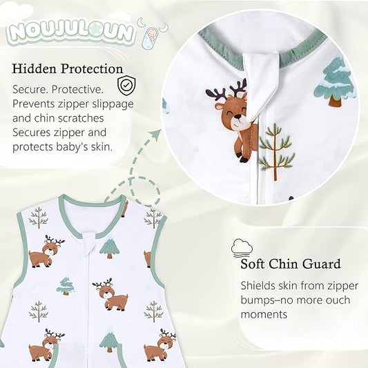 Toddler Sleep Sacks Sleep Sack 9-24 Months with legs Cozy comfy Baby Warable Blanket with 2-Way Zipper(9M-2T)