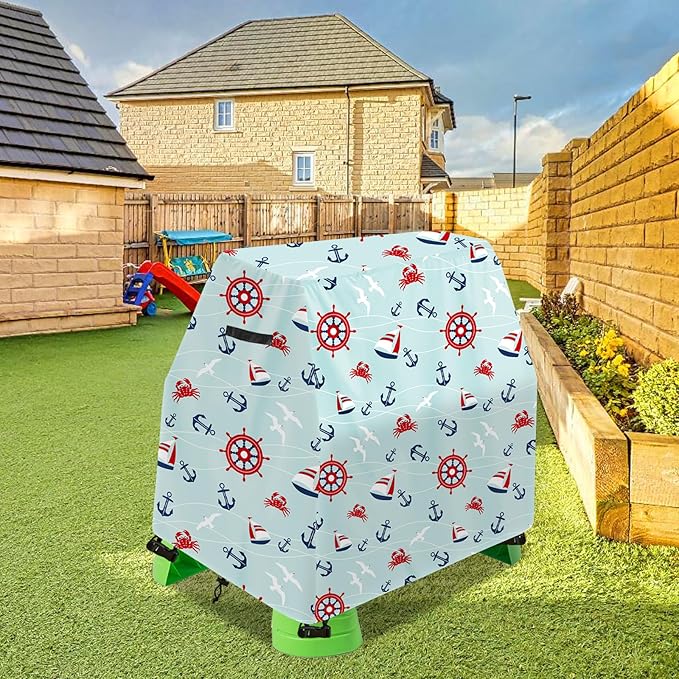 Kids Water Table Cover Fit Rain Showers Splash Pond Water Table,Waterproof Dust Proof Anti-UV Outdoor Toys Cover-Cover only