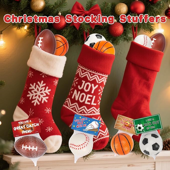 Thremhoo 16 PCS Stress Balls Party Favor for Kids 8-12 Goodie Bag Stuffers Classroom Prizes for Kids Pinata Fillers Boys Birthday Party Gifts Sport Foam Bouncy Balls Toddler 4-8 Bulk Small Toys
