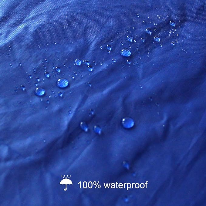 Coldwind Crib Mattress Bag Waterproof Heavy Duty with Strong Zipper Reusable Cover for Moving, Blue, 52" x 28" x 6.5"