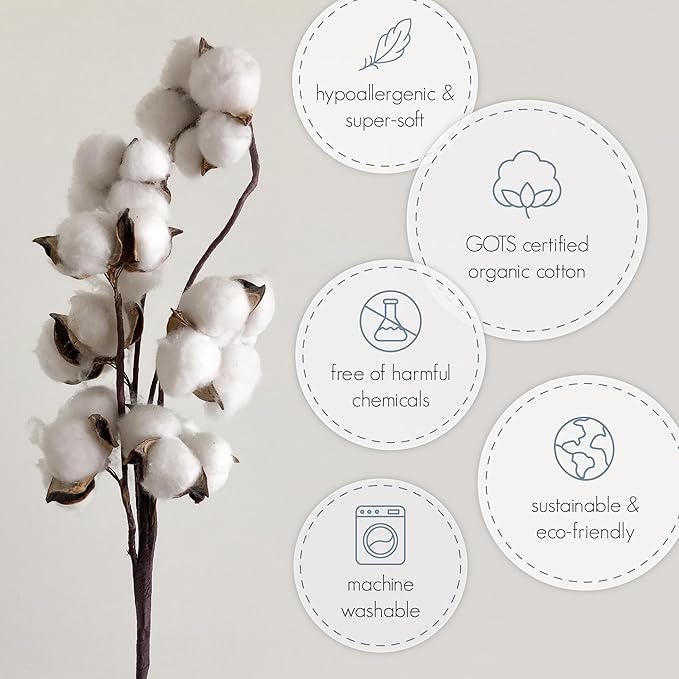 Ecolino Organic Cotton Baby Sleep Sack - 2-Way Zipper Baby Wearable Blanket - Toddler Sleeping Bag Sack - 18-36 Months - Goose