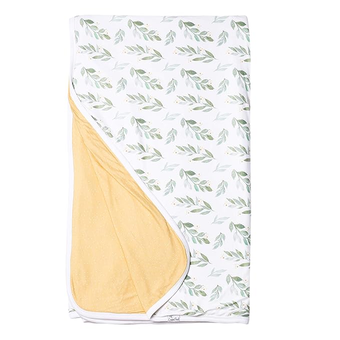 Copper Pearl Jumbo 3-Layer Baby Blanket: Soft Quilts for Boys & Girls | Breathable, Cozy Toddler Blanket | Newborn Quilt | 46x46 Premium Polyester/Rayon Fern