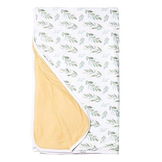 Copper Pearl Jumbo 3-Layer Baby Blanket: Soft Quilts for Boys & Girls | Breathable, Cozy Toddler Blanket | Newborn Quilt | 46x46 Premium Polyester/Rayon Fern
