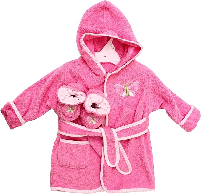 Spasilk baby-boys Bathrobe With Booties