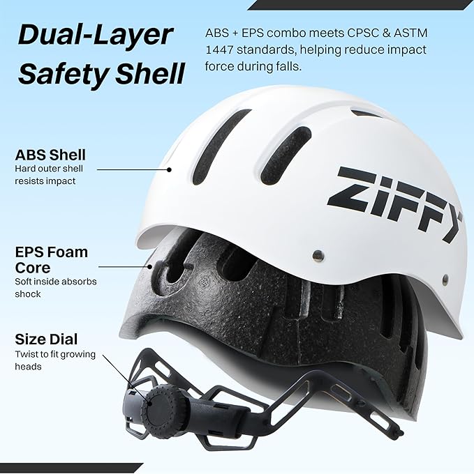 ZIFFY Kids/Toddler Bike Helmet, Adjustable, Lightweight, Safety Certified Scooter Helmet for Boys & Girls with Washable Inner Lining, 2 Sizes, 4 Colors – Fits Toddlers to Youth by Jova