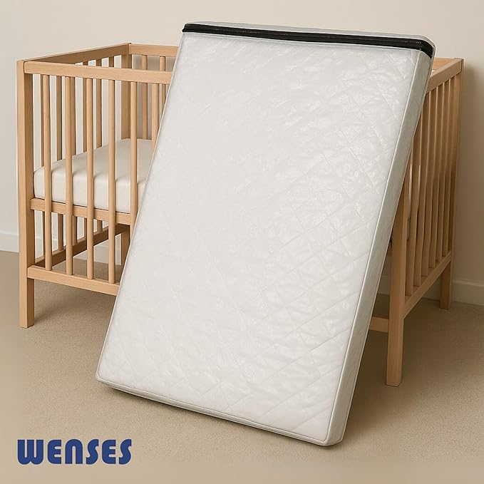 Crib Mattress Storage Bag with Zipper, 5 Mil Clear Plastic Cover for Moving, Includes Accessory Bags