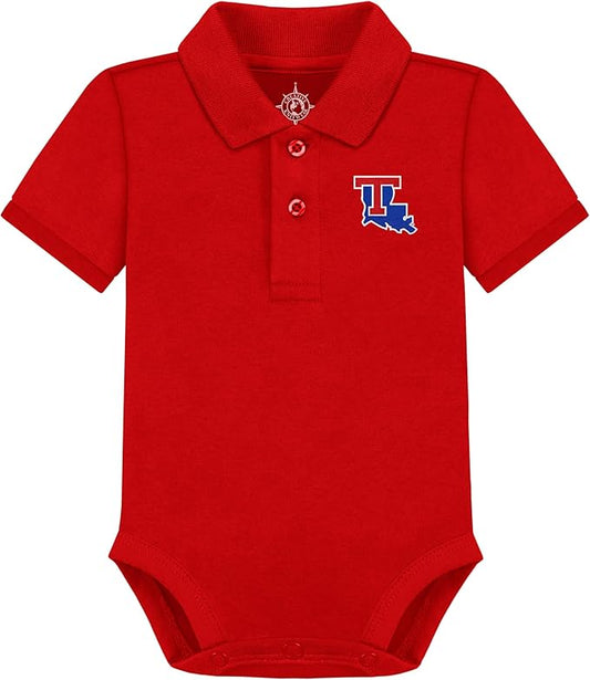 Creative Knitwear College Baby Polo Bodysuit Solid - Team Logo, Multiple Colors, for Boys & Girls (0-12 Months)