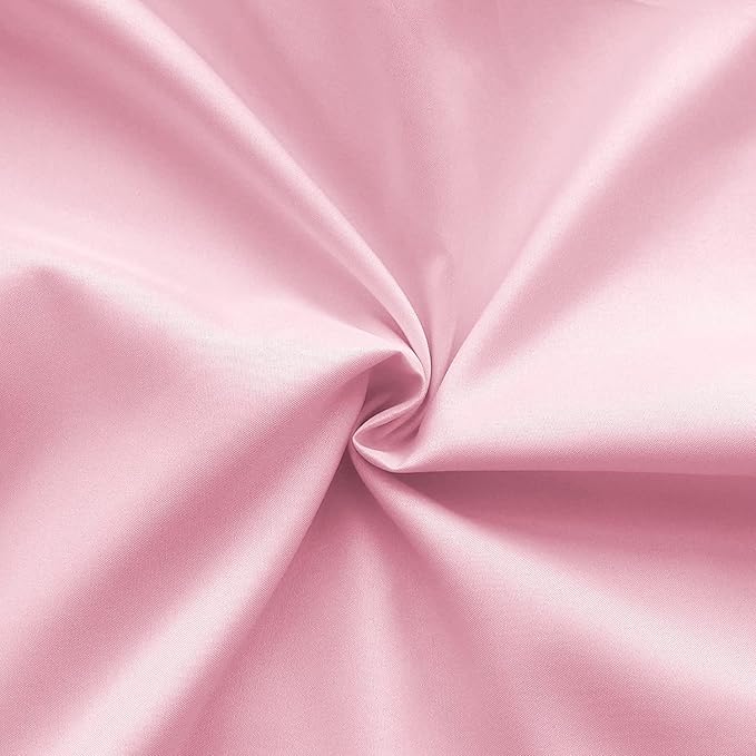 Biloban 3-Piece Toddler Sheet Set for Girl, Toddler Bedding Set Microfiber Includes Crib Mattress Sheet, Flat Sheet and Envelope Pillowcase, Silky Soft, Breathable and Lightweight, Pink