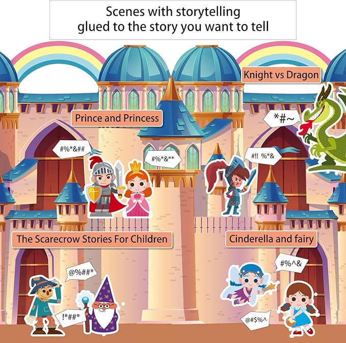 Kalysky Dress Up Sticker Books for Girls Ages 2-4 4-8, Reusable Puffy 3D Sticker Books for Toddlers 2-4 Years, Include Princess Mermaid Fairy and Fashion Girl,Activity Book for Toddlers 1-3