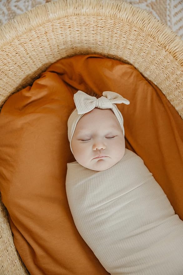 Copper Pearl Baby Swaddle Blanket - Premium Knit Baby Blanket, Large Soft Stretchy Receiving Blankets for Baby Boy and Girl, Swaddles for Newborn, Infant, and Toddler (Moonstone)