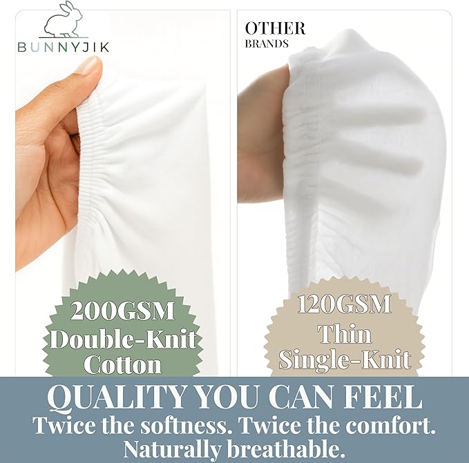 GOTS Organic Bedside Bassinet Sheets 33x20 for Maxi COSI Iora, Newton, Cowiewie, Baby Delight, Mika Micky, Ronbei, Koola Baby Bond, Kidsclub, Luxury Turkish Cotton - Rectangle 32x19-33x20