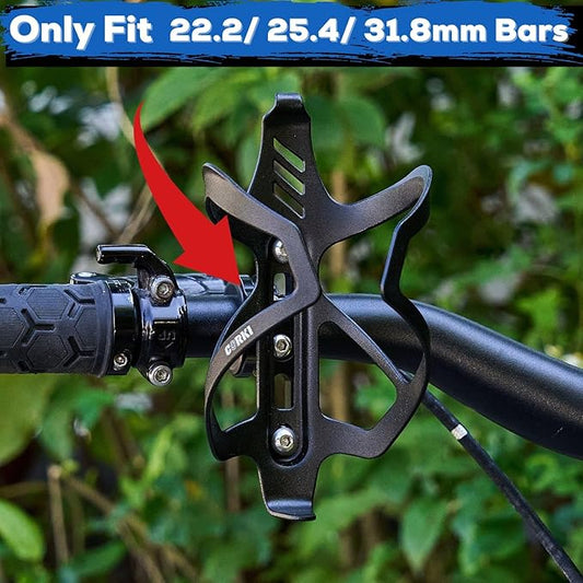 Corki Cycles Bike Water Bottle Holder Adapter Mount on Handlebar and Seatpost for Mountain Road E-Bike Gravel Bicycle Aluminum Alloy