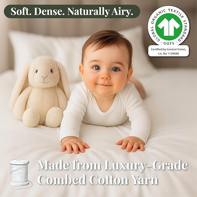 GOTS Organic Bedside Bassinet Sheets 33x20 for Maxi COSI Iora, Newton, Cowiewie, Baby Delight, Mika Micky, Ronbei, Koola Baby Bond, Kidsclub, Luxury Turkish Cotton - Rectangle 32x19-33x20