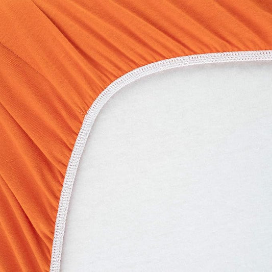 SheetWorld Fitted Baby Bassinet Sheet fits INFANS Baby Bedside Crib 20 x 33, 100% Cotton Jersey, Hypoallergenic, Butter Soft, Burnt Orange, Made in USA