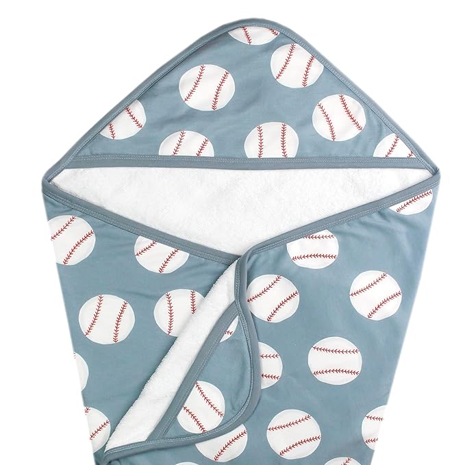 Copper Pearl Hooded Bath Towels Premium Knit/Terry Cloth Baby Towels with Hood, Pockets, and Cool Designs - Great to Gift and Make Bath Time Fun - Baby Bath Towel, Slugger