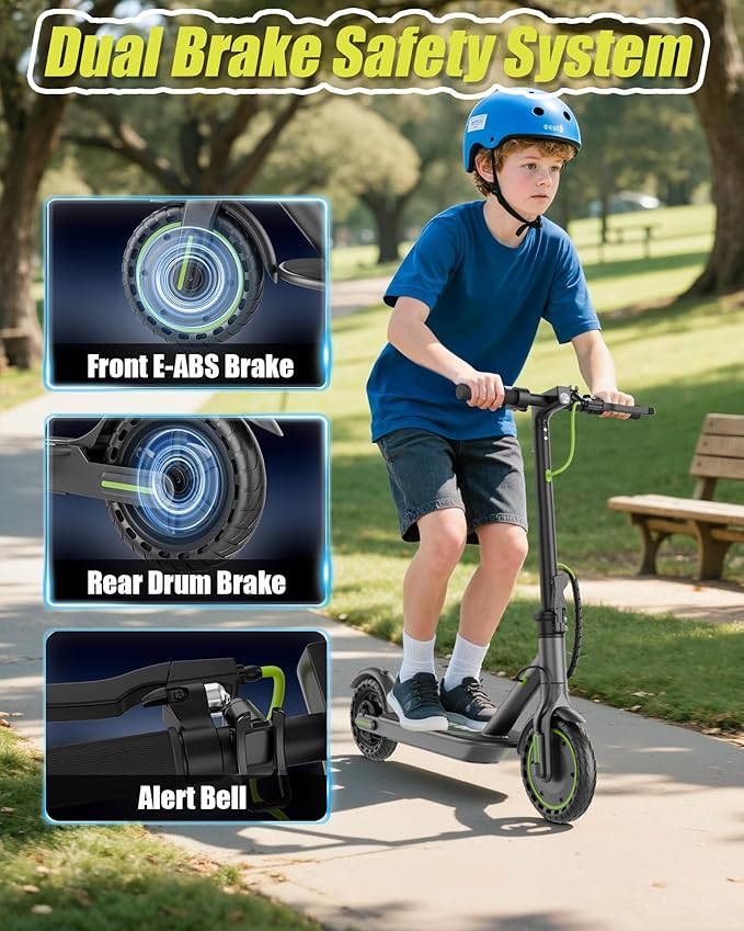 MAXSHOT Electric Scooter Adults & Big Kids, 350W Powerful Motor, Top Speed 16/19MPH, 12/16/19/21Miles Range, 8.5" Solid Tires Folding Commuter Escooter with Dual Suspension for Commuting, APP Control