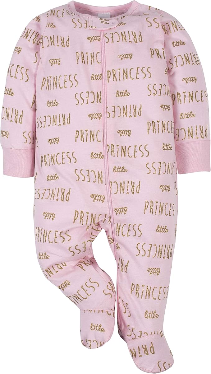 Gerber baby-girls 4 Pack Sleep N' Play Footie