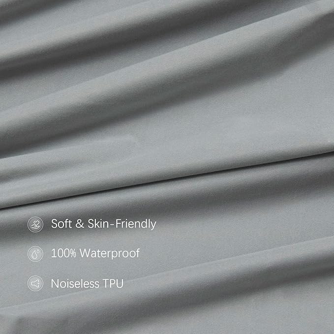 Biloban Mini Crib Sheets Fitted Waterproof 38'' x 24'', 2 Pack Mattress Protector Cover Fits for Dream on Me/Newton Mini Crib Mattress, Portable Sheet for Boys & Girl
